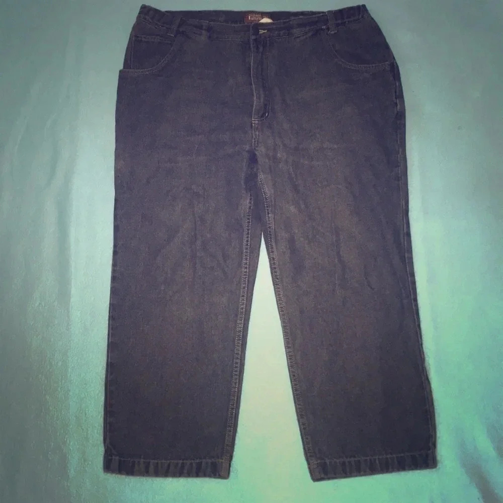 𝅺HABAND Tailgater denim jeans heavy duty elastic waistband vintage size 38 X 24